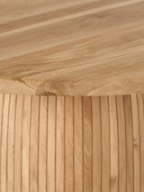 Fold Yuvarlak Ahşap Yemek Masası Meşe