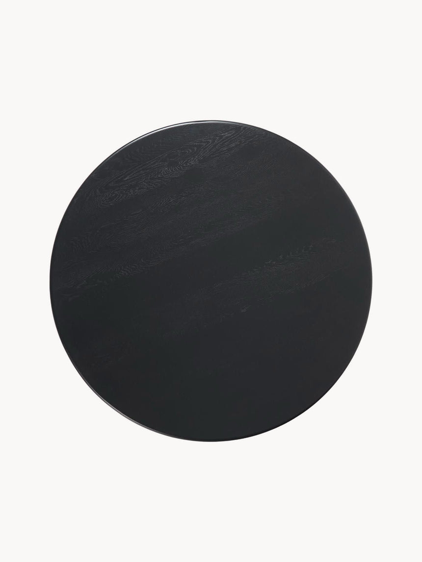 Fold Yuvarlak Ahşap Yemek Masası Siyah