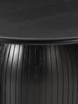 Fold Yuvarlak Ahşap Yemek Masası Siyah