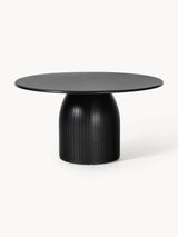 Fold Yuvarlak Ahşap Yemek Masası Siyah