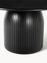 Fold Yuvarlak Ahşap Yemek Masası Siyah