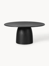Fold Yuvarlak Ahşap Yemek Masası Siyah