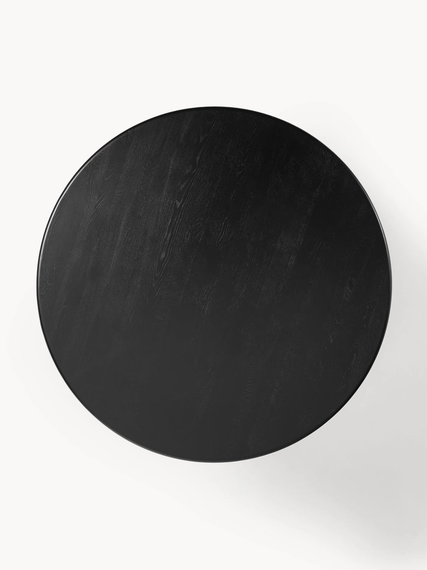 Fold Yuvarlak Ahşap Yemek Masası Siyah