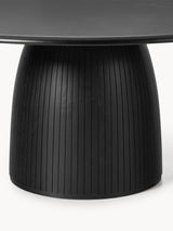 Fold Yuvarlak Ahşap Yemek Masası Siyah