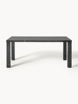 Gior Mermer Görünümlü Ahşap Yemek Masası Siyah