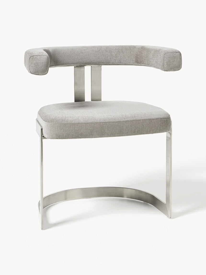 Giro Metal Sandalye Açık Gri Gümüş