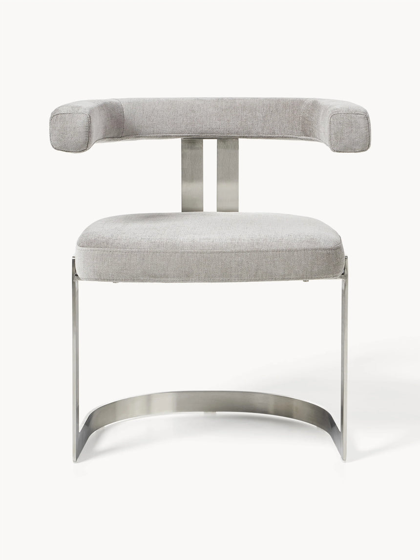 Giro Metal Sandalye Açık Gri Gümüş