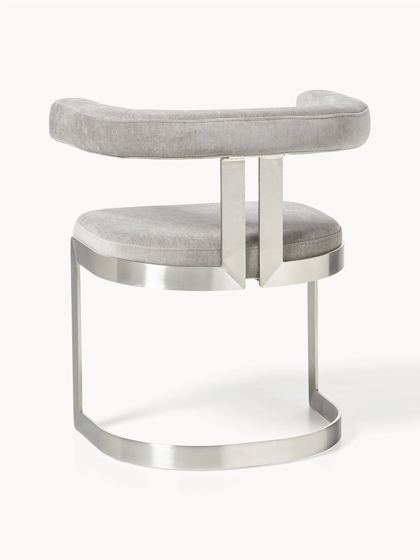 Giro Metal Sandalye Açık Gri Gümüş