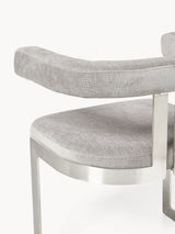 Giro Metal Sandalye Açık Gri Gümüş