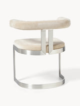 Giro Metal Sandalye Bej Gümüş