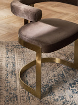 Giro Metal Sandalye Kahve Altın