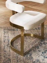 Giro Metal Sandalye Kırık Beyaz Altın