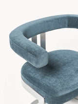 Giro Metal Sandalye Petrol Mavisi Gümüş