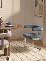 Giro Metal Sandalye Petrol Mavisi Gümüş