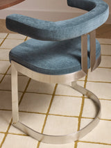 Giro Metal Sandalye Petrol Mavisi Gümüş