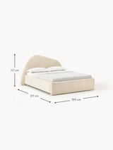 Giuletta Çift Kişilik Karyola Bej Bukle