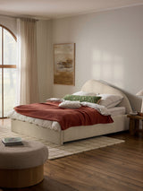 Giuletta Çift Kişilik Karyola Bej Bukle