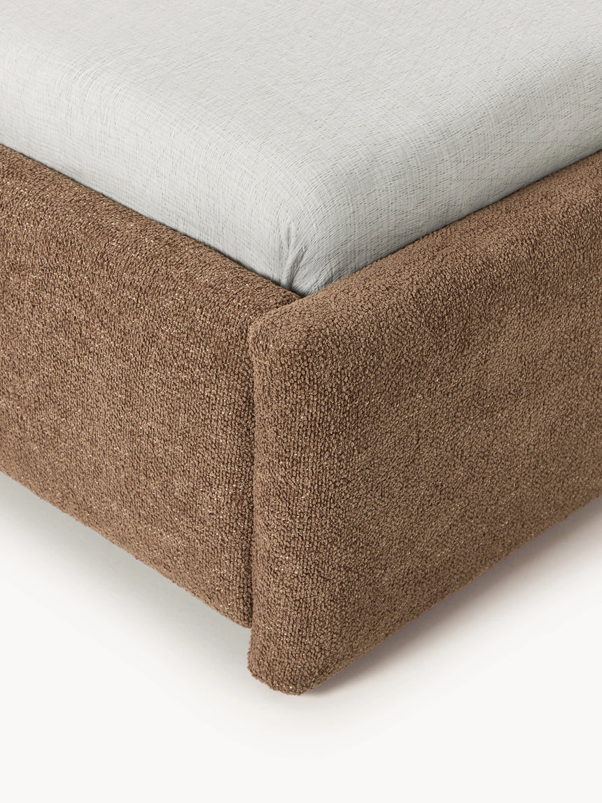 Giuletta Çift Kişilik Karyola Kahve Bukle