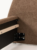 Giuletta Çift Kişilik Karyola Kahve Bukle