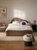 Giuletta Çift Kişilik Karyola Kahve Bukle