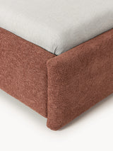 Giuletta Çift Kişilik Karyola Kızıl Kahve Bukle