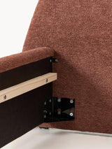 Giuletta Çift Kişilik Karyola Kızıl Kahve Bukle