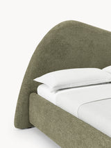 Giuletta Çift Kişilik Karyola Yeşil Bukle