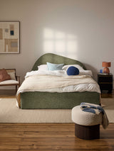 Giuletta Çift Kişilik Karyola Yeşil Bukle