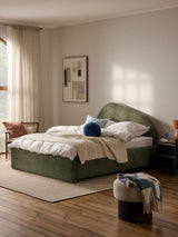 Giuletta Çift Kişilik Karyola Yeşil Bukle