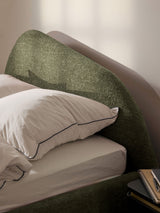 Giuletta Çift Kişilik Karyola Yeşil Bukle