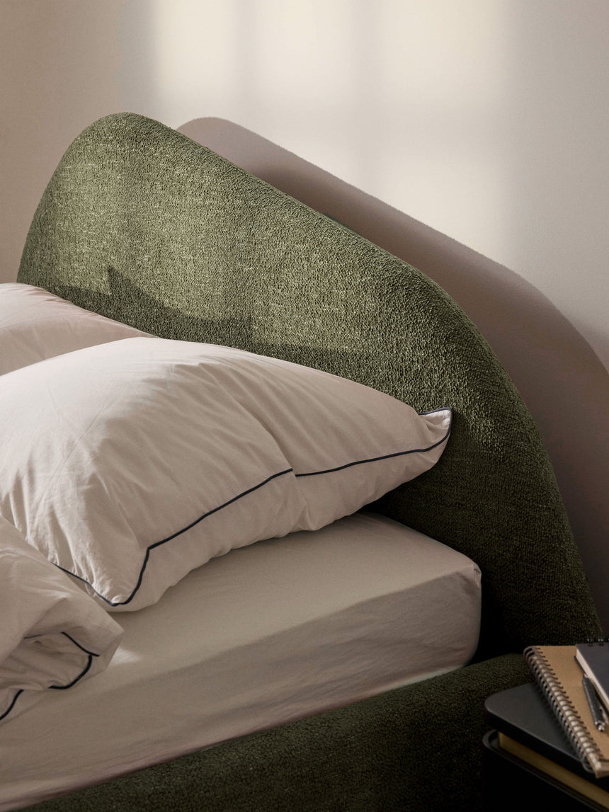 Giuletta Çift Kişilik Karyola Yeşil Bukle