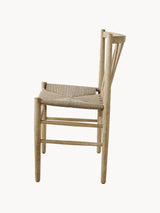 Hand Hasır İşlemeli Ahşap Sandalye Açık Meşe