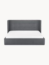 Helga Çift Kişilik Karyola Antrasit