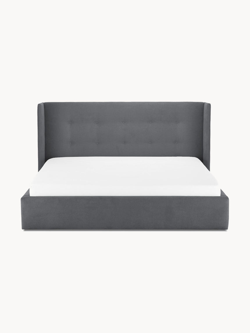 Helga Çift Kişilik Karyola Antrasit