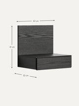 İkon Duvara Monte Komodin Siyah