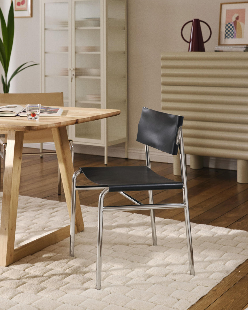 Jira Deri Sandalye Siyah