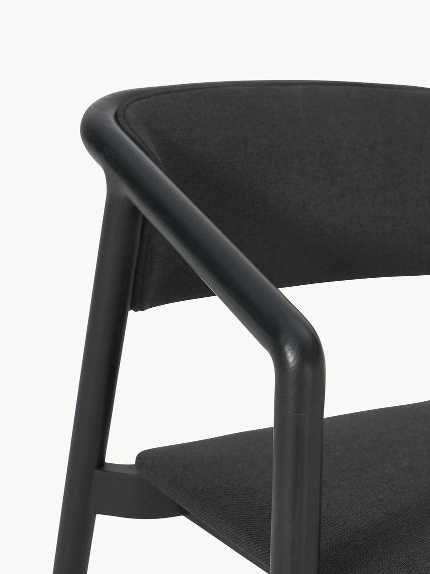 Kas Ahşap Sandalye Siyah