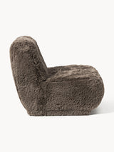 Kast Tekli Koltuk Kahve Cozy Tüylü