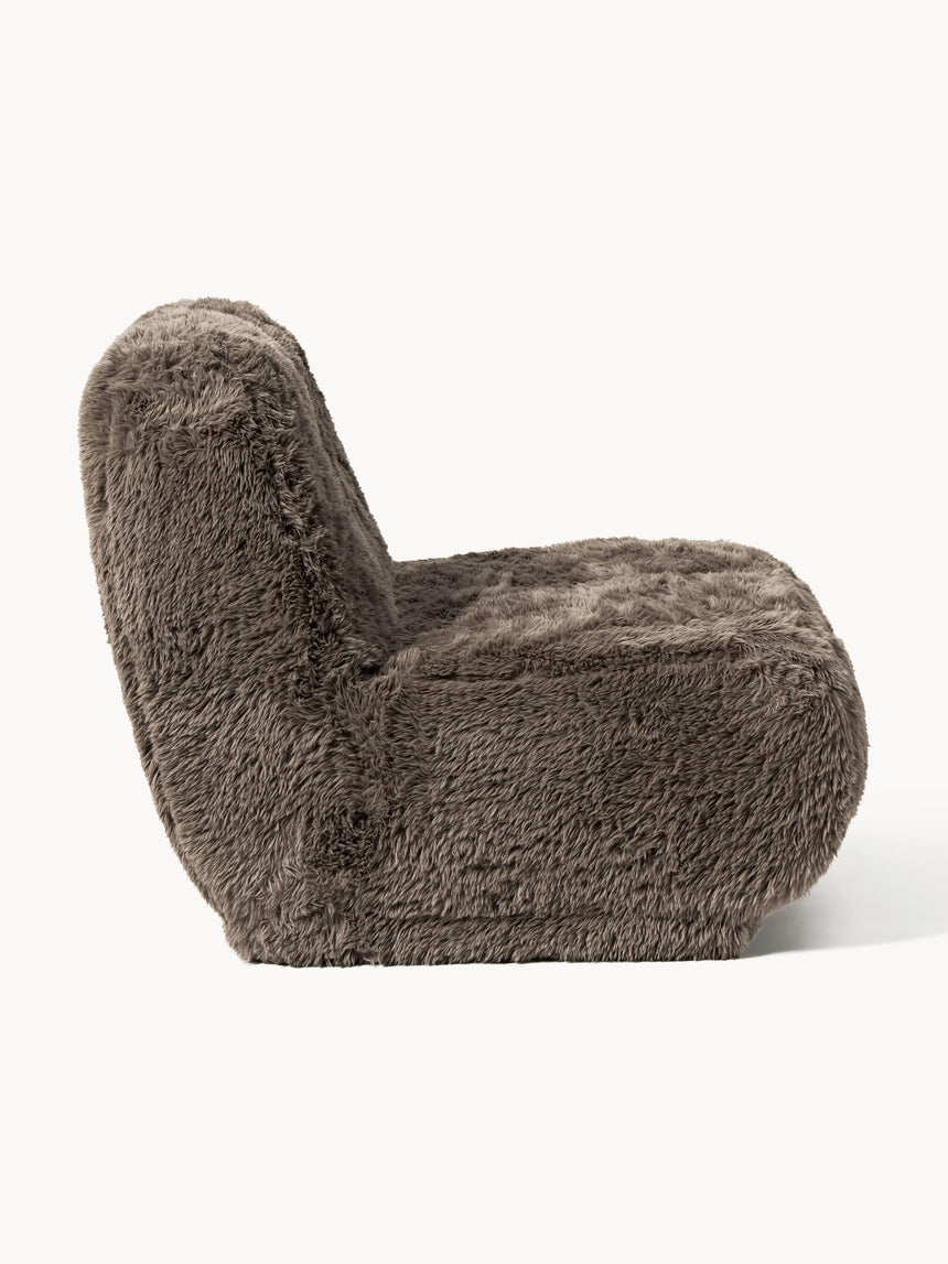 Kast Tekli Koltuk Kahve Cozy Tüylü