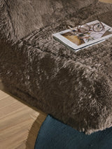 Kast Tekli Koltuk Kahve Cozy Tüylü