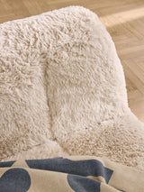 Kast Tekli Koltuk Kırık Beyaz Cozy Tüylü