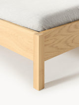 Kate Çift Kişilik Hazeran Ahşap Karyola Meşe