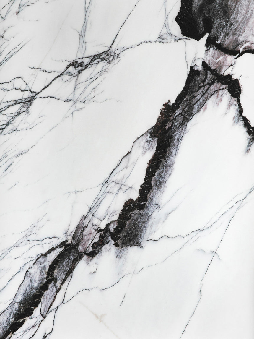 Kotor Yuvarlak Beyaz Dağ Mermer Tablalı Ahşap Yemek Masası Meşe