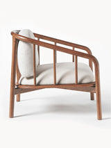 Koza Ahşap Tekli Koltuk Ceviz