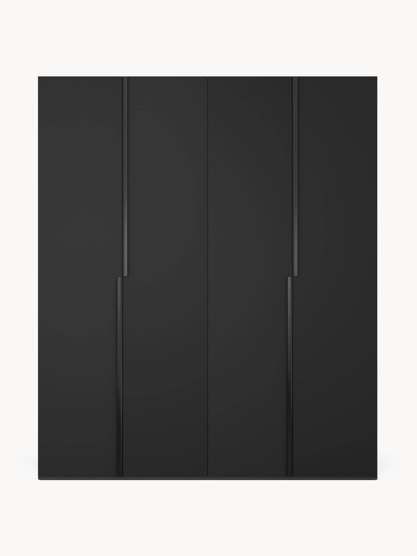 Lan Dört Kapılı Modül Gardırop Siyah