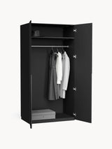 Lan İki Kapılı Modül Gardırop Siyah
