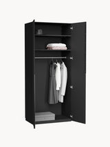 Lan İki Kapılı Modül Gardırop Siyah