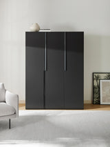 Lan Üç Kapılı Modül Gardırop Siyah