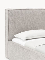 Lays Tek Kişilik Karyola Açık Gri Bukle