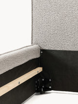 Lays Tek Kişilik Karyola Açık Gri Bukle